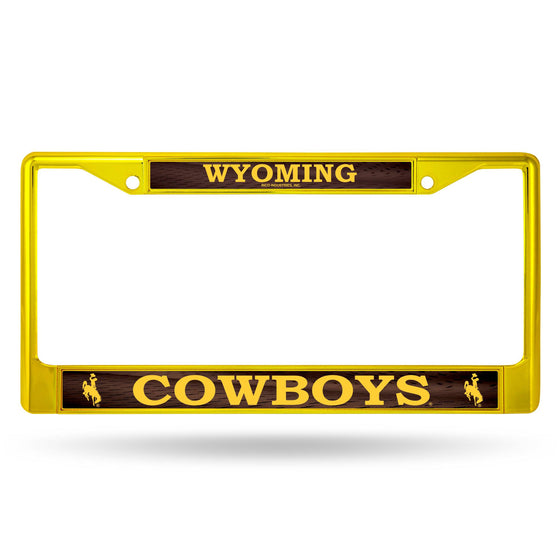 WYOMING YELLOW COLORED CHROME FRAME (Rico) - 757 Sports Collectibles