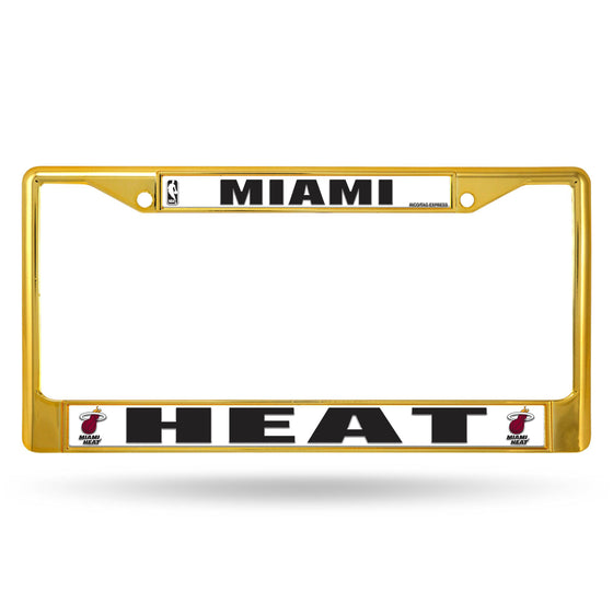 MIAMI HEAT COLORED CHROME FRAME SECONDARY GOLD (Rico) - 757 Sports Collectibles