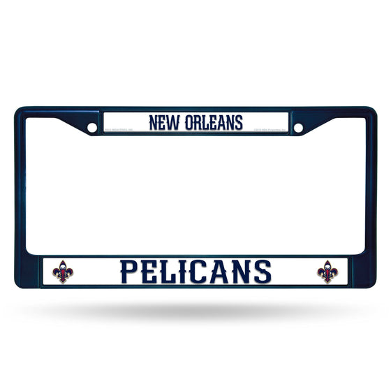 NEW ORLEANS PELICANS COLORED CHROME FRAME SECONDARY NAVY (Rico) - 757 Sports Collectibles