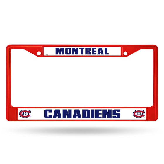 Montreal CANADIENS RED COLORED CHROME FRAME (Rico) - 757 Sports Collectibles
