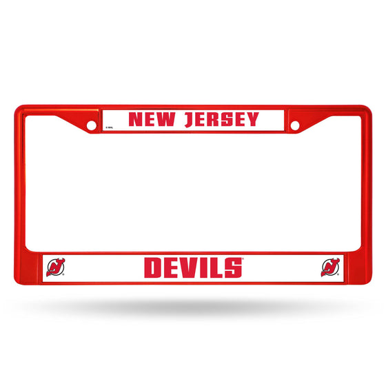 NEW JERSEY DEVILS RED COLORED CHROME FRAME (Rico) - 757 Sports Collectibles