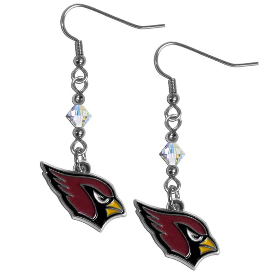 Arizona Cardinals Crystal Dangle Earrings (SSKG) - 757 Sports Collectibles