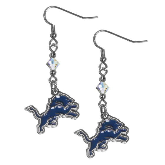 Detroit Lions Crystal Dangle Earrings (SSKG) - 757 Sports Collectibles