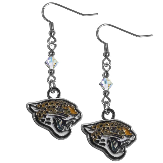 Jacksonville Jaguars Crystal Dangle Earrings (SSKG) - 757 Sports Collectibles