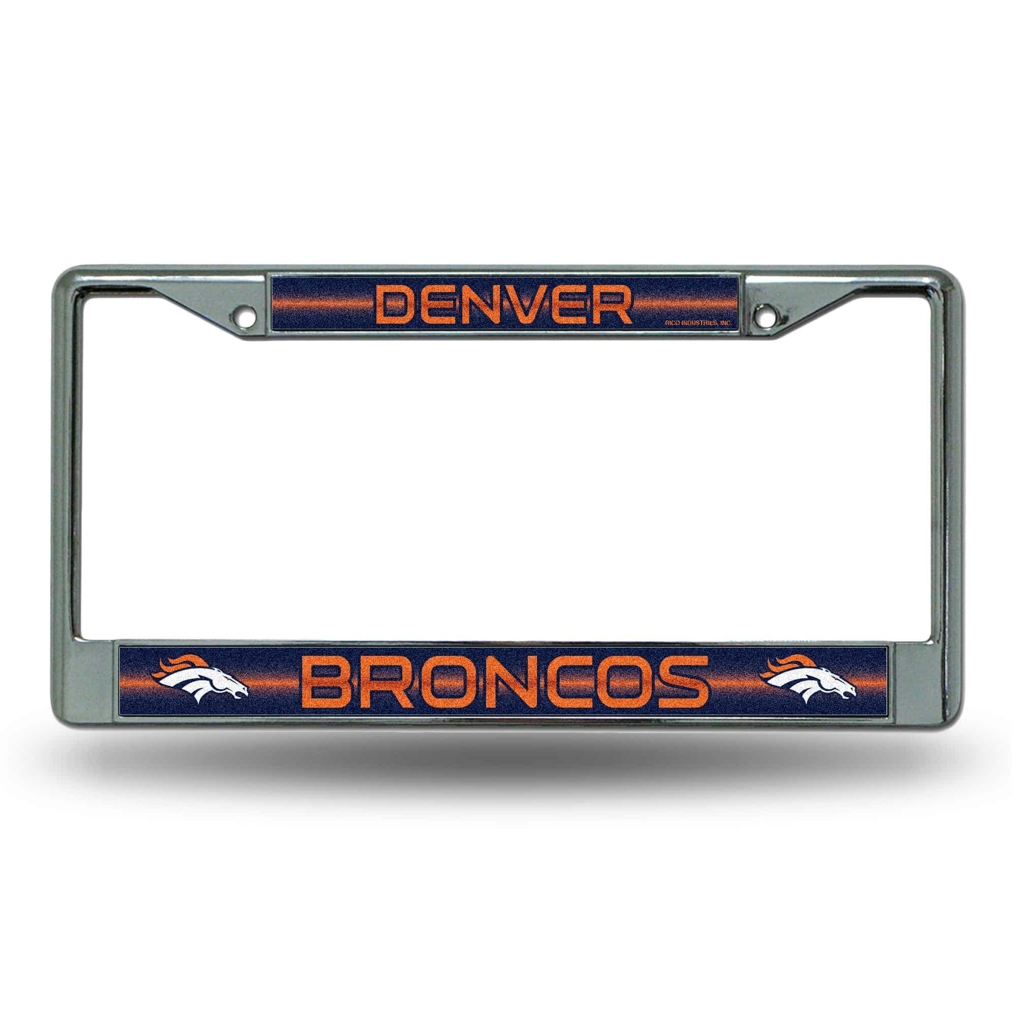 Denver BRONCOS BLING CHROME FRAME (Rico) - 757 Sports Collectibles