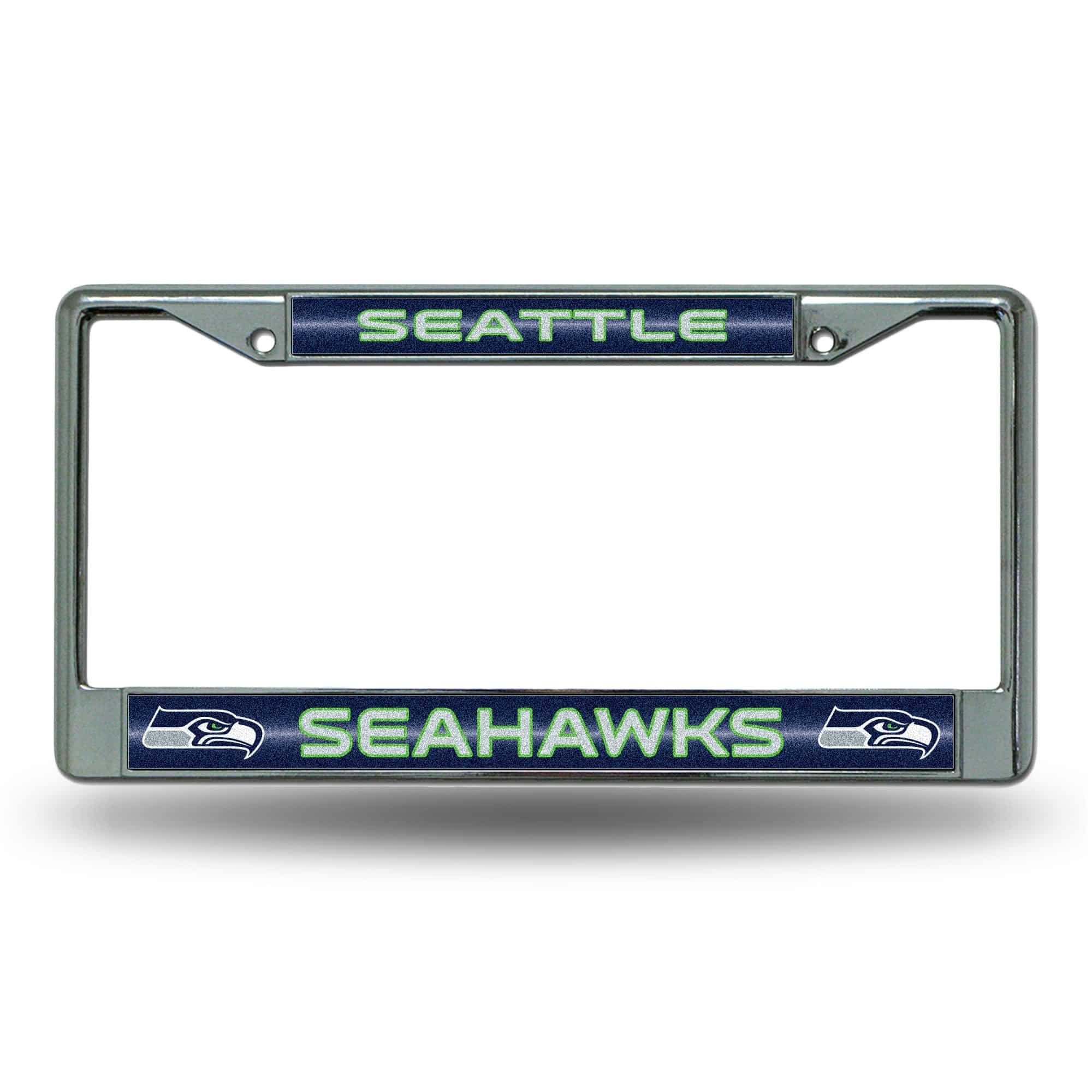 Seattle SEAHAWKS BLING CHROME FRAME (Rico) - 757 Sports Collectibles