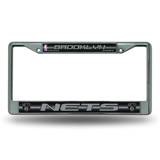 BROOKLYN NETS BLING CHROME FRAME (Rico) - 757 Sports Collectibles
