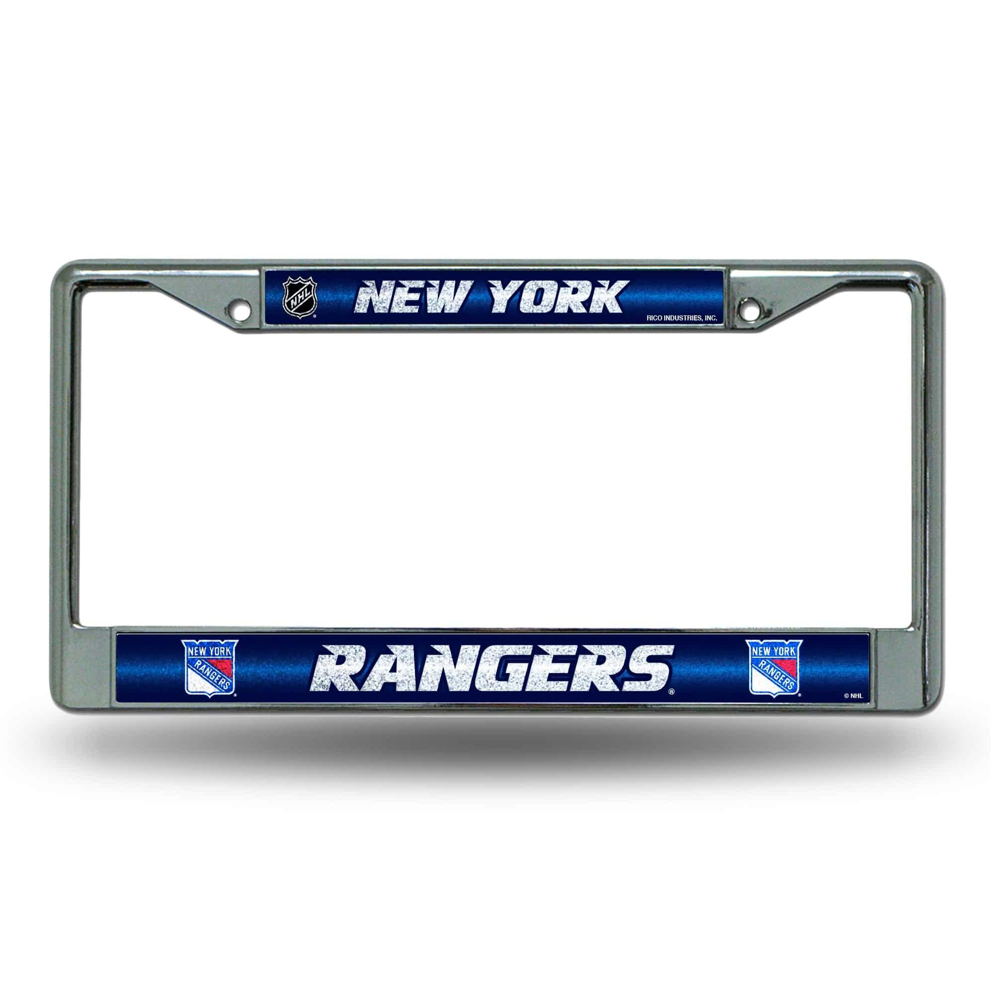 New York RANGERS BLING CHROME FRAME (Rico) - 757 Sports Collectibles
