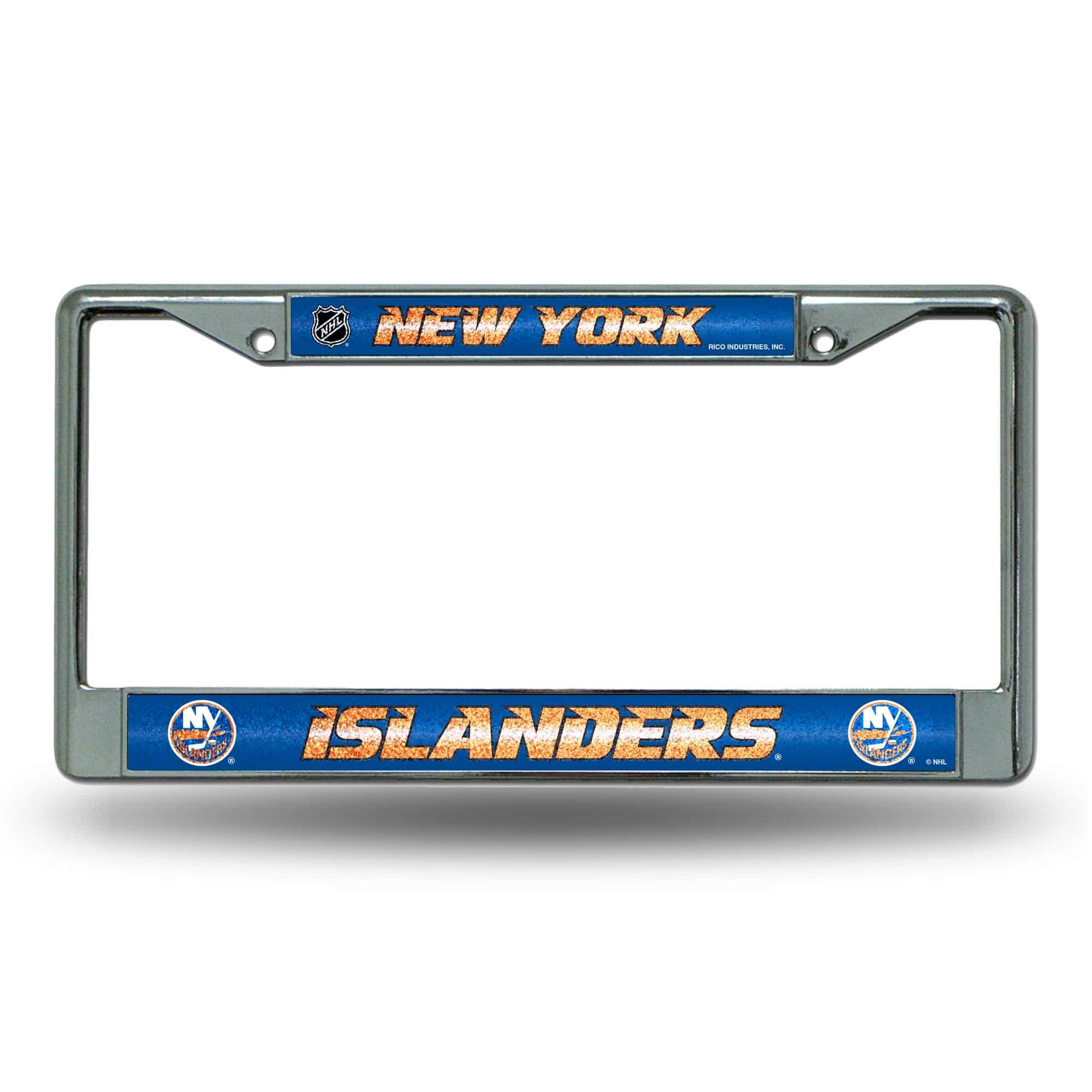 NEW YORK ISLANDERS BLING CHROME FRAME (Rico) - 757 Sports Collectibles