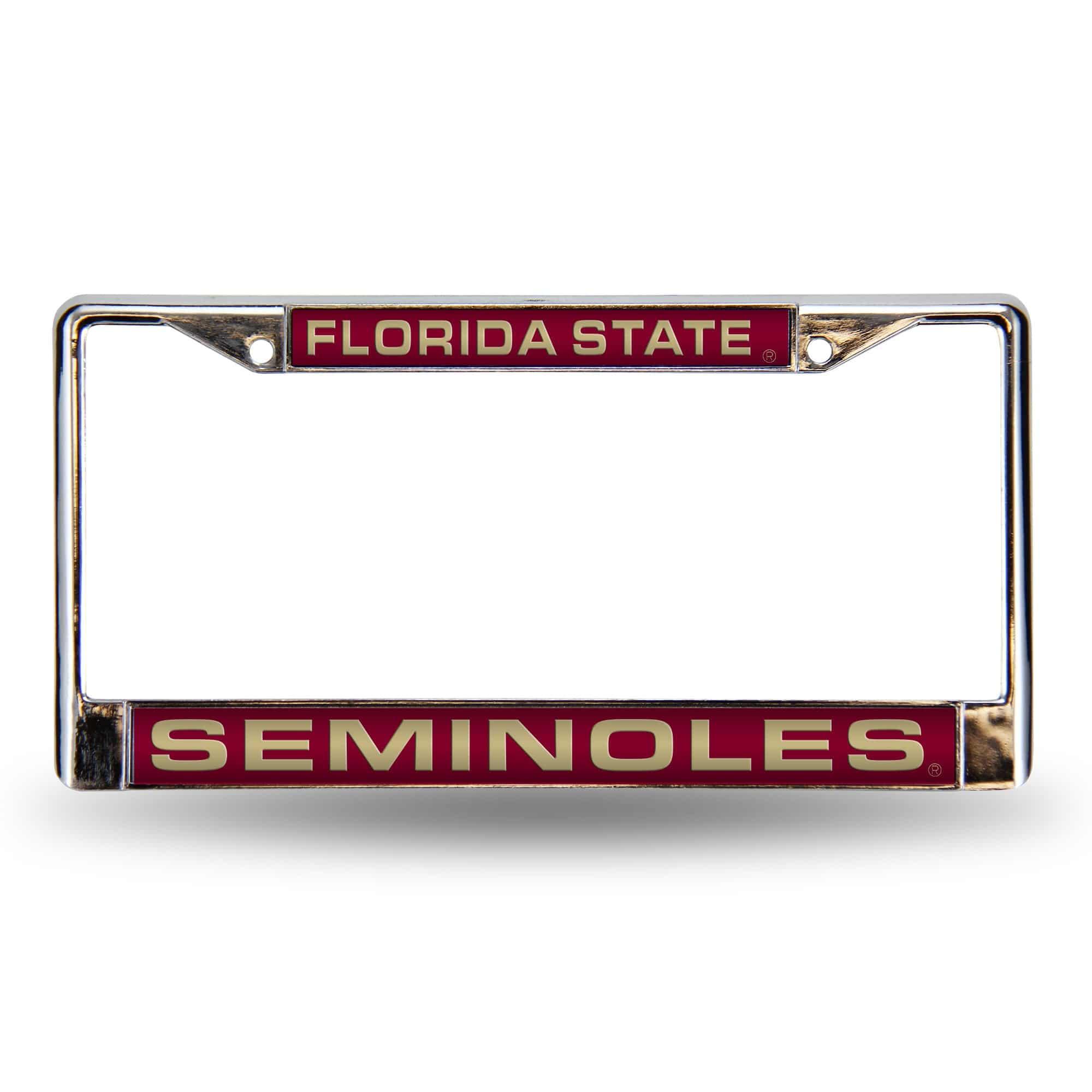 FLORIDA STATE FSU Seminoles RED LASER CHROME FRAME (Rico) - 757 Sports Collectibles