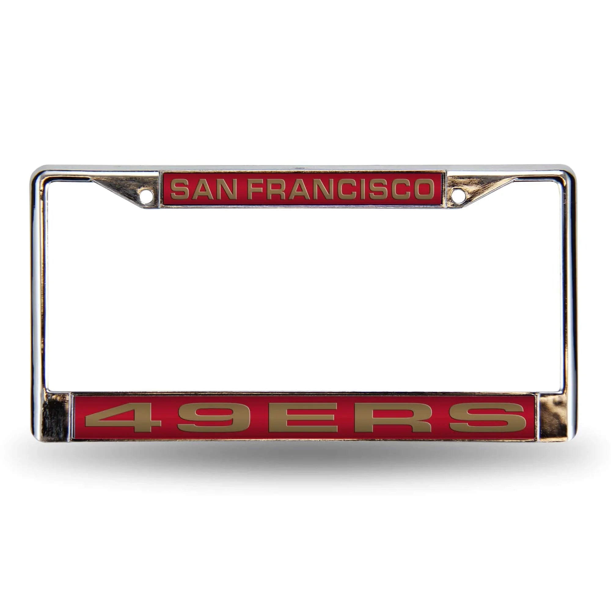 San Francisco 49ERS RED LASER CHROME FRAME (Rico) - 757 Sports Collectibles