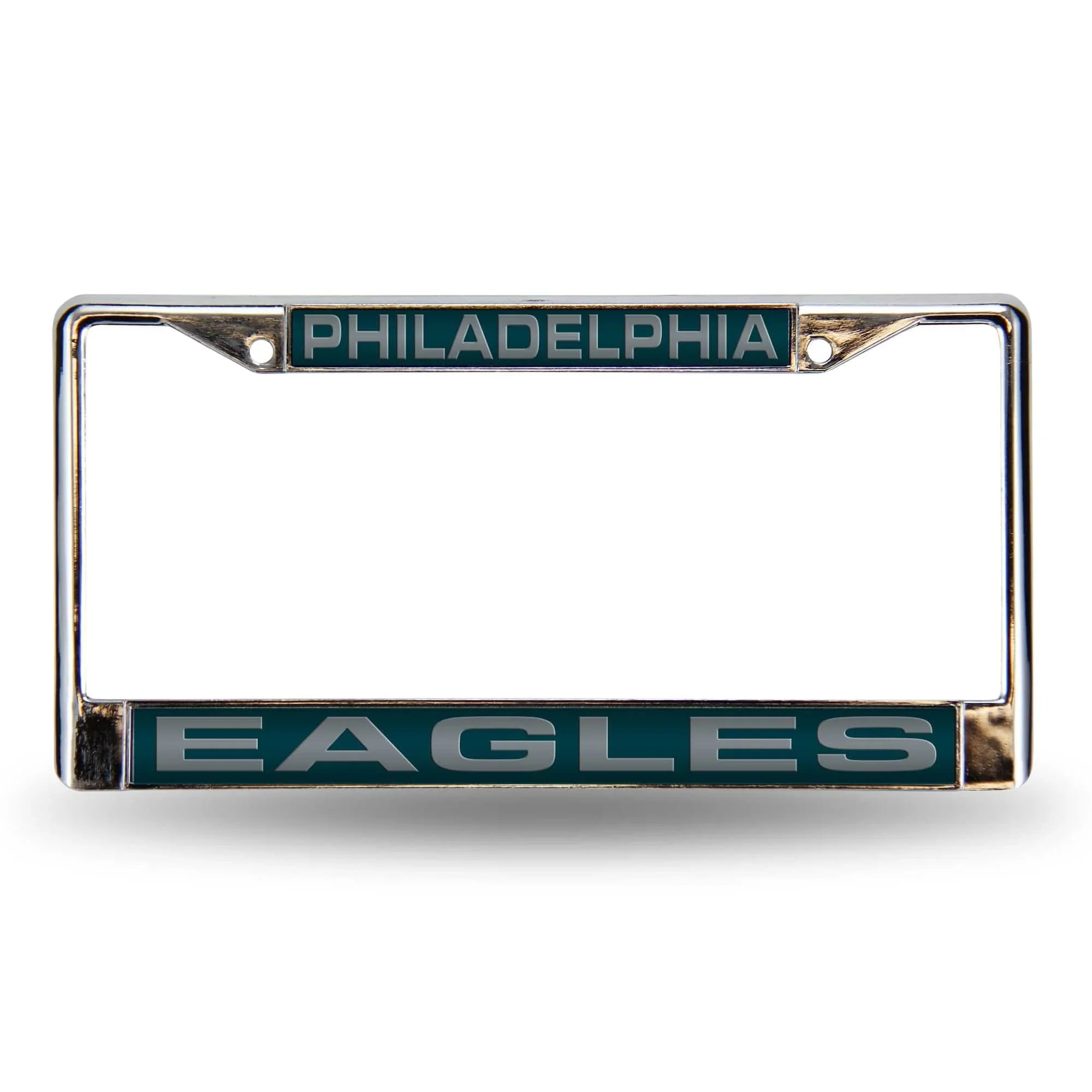 PHILADELPHIA EAGLES GREEN LASER CHROME FRAME (Rico) - 757 Sports Collectibles