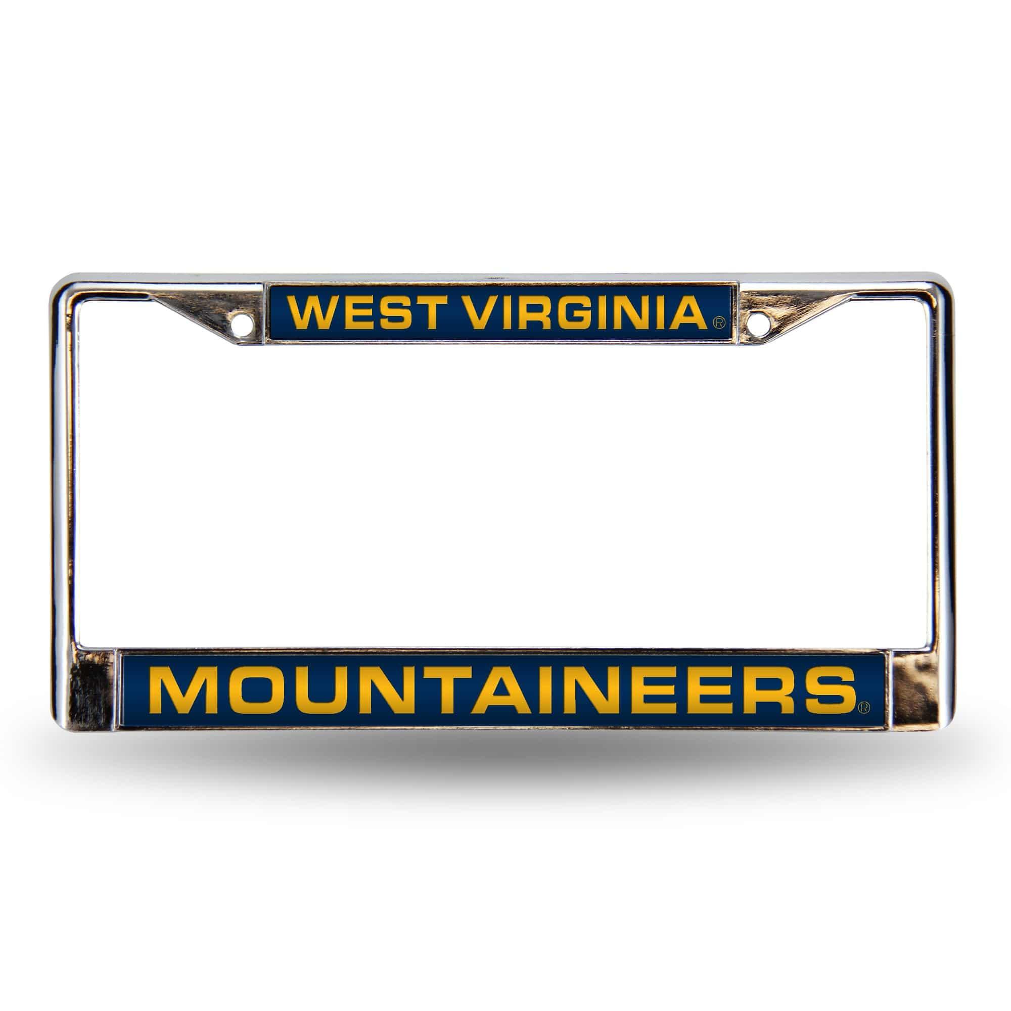 W. VIRGINIA BLUE LASER CHROME FRAME (Rico) - 757 Sports Collectibles