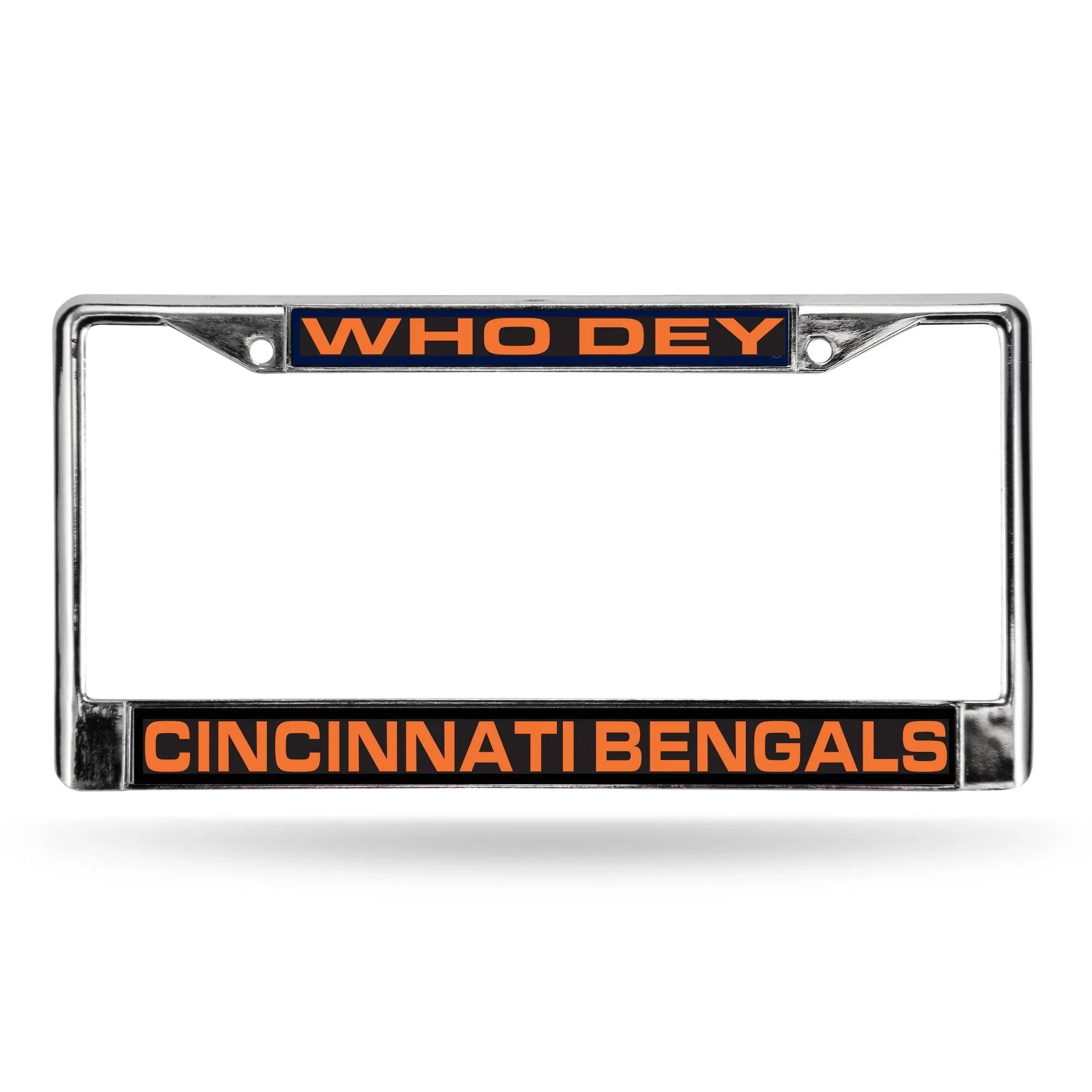Cincinnati BENGALS "WHO DEY" LASER CHROME FRAMES (Rico) - 757 Sports Collectibles