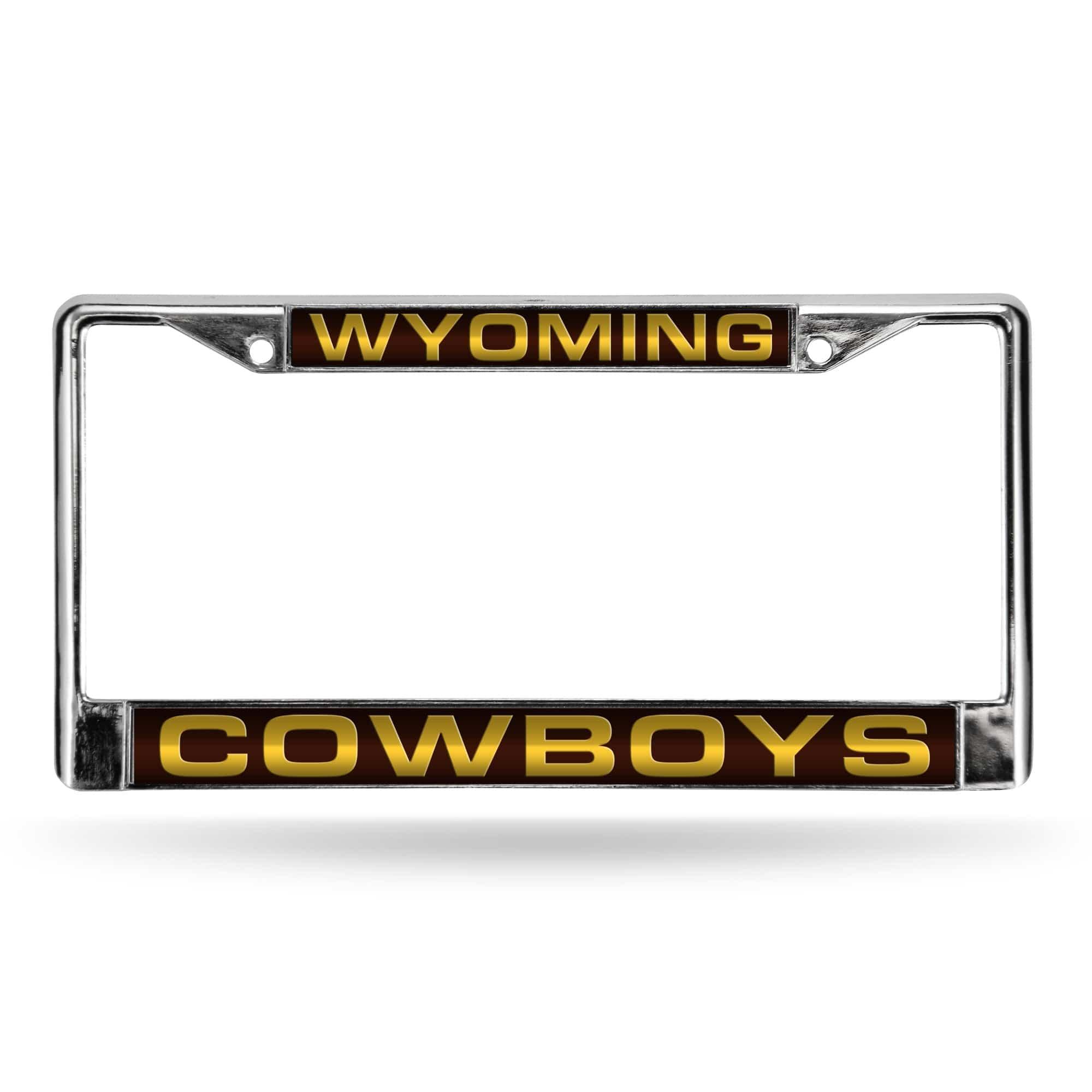 WYOMING BROWN LASER CHROME FRAME (Rico) - 757 Sports Collectibles