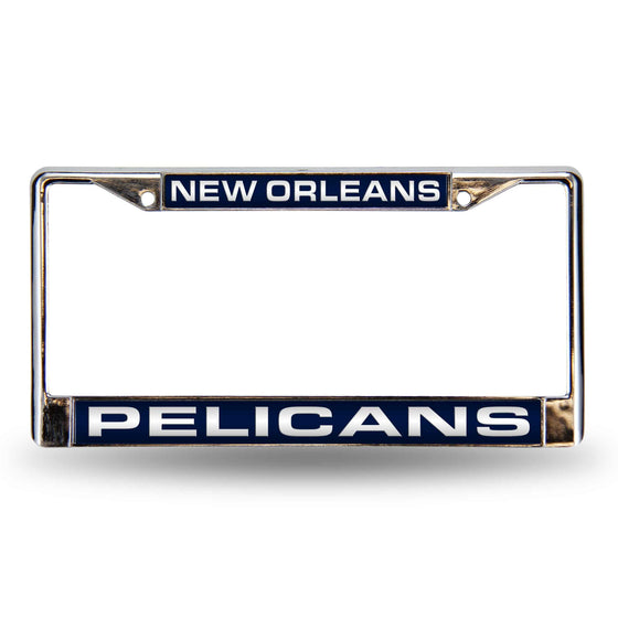 NEW ORLEANS PELICANS LASER CHROME FRAME (Rico) - 757 Sports Collectibles
