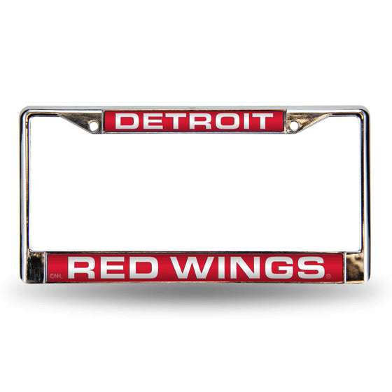 Detroit RED WINGS RED LASERS CHROME FRAME (Rico) - 757 Sports Collectibles