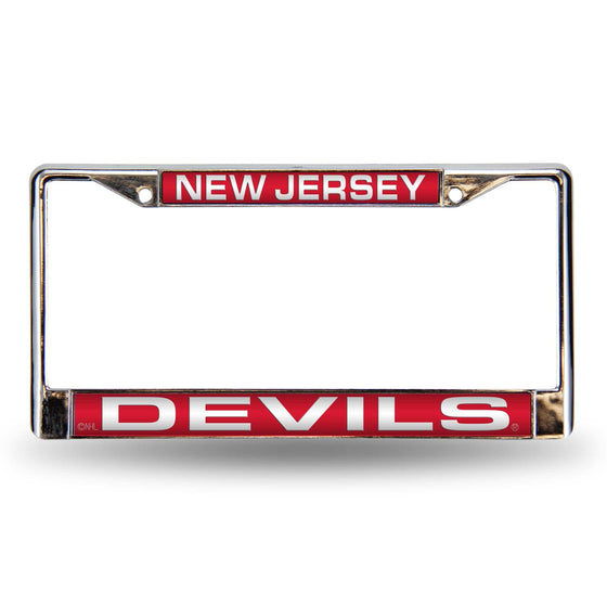 NEW JERSEY DEVILS RED LASER CHROME FRAME (Rico) - 757 Sports Collectibles