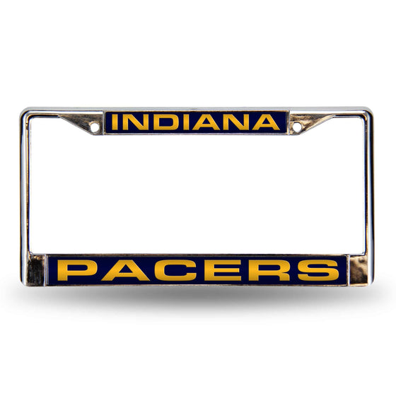 INDIANA PACERS BLUE LASER CHROME FRAME (Rico) - 757 Sports Collectibles