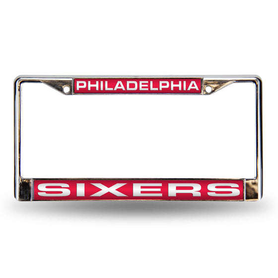 PHILADELPHIA 76ERS LASER FRAME (RED) (Rico) - 757 Sports Collectibles