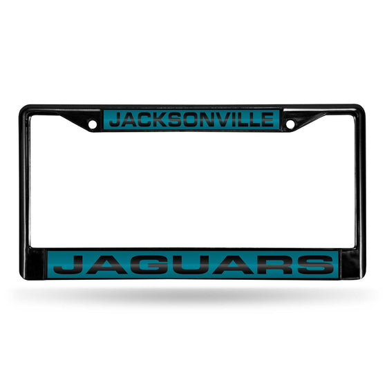 JACKSONVILLE JAGUARS BLACK LASER CHROME FRAME (Rico) - 757 Sports Collectibles