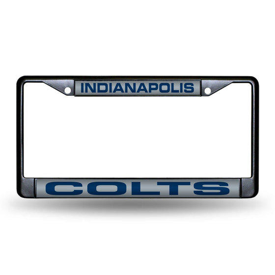 INDIANAPOLIS COLTS  BLACK LASER CHROME FRAME (Rico) - 757 Sports Collectibles