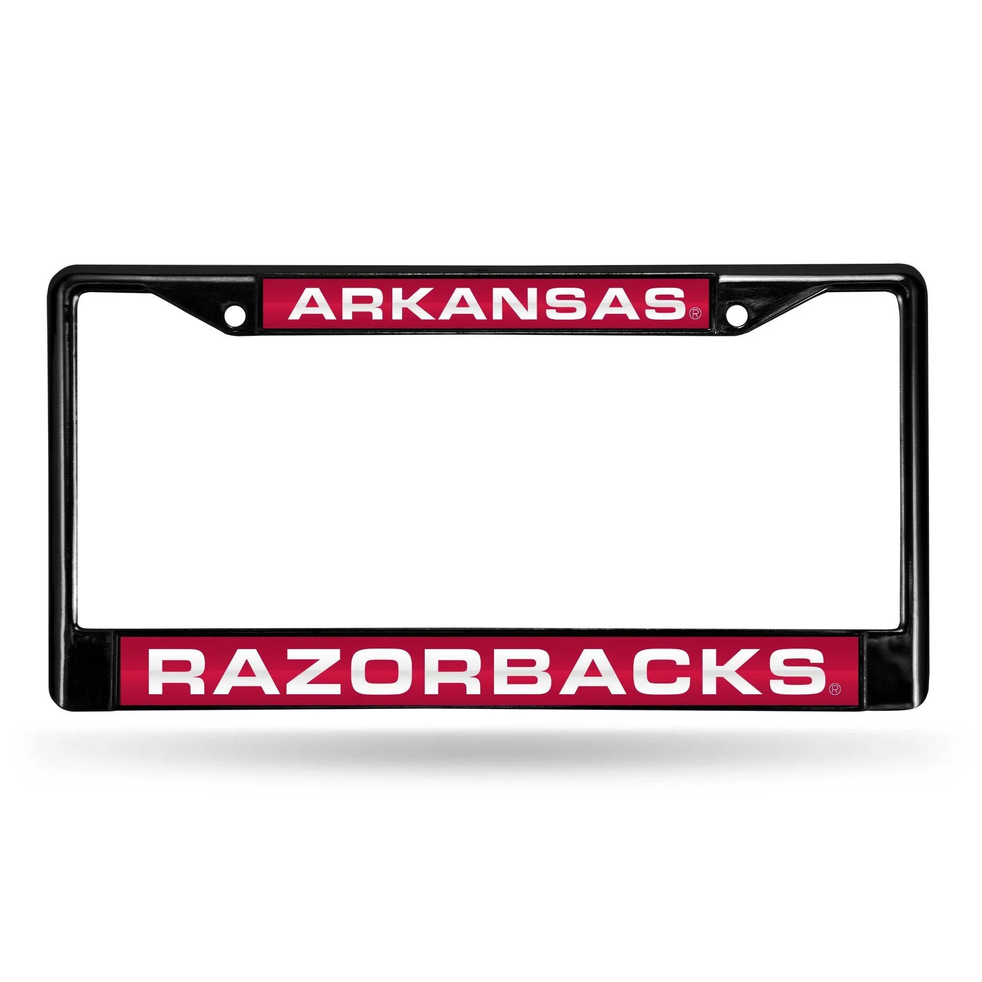 ARKANSAS Razorbacks BLACK LASER CHROME FRAME (Rico) - 757 Sports Collectibles