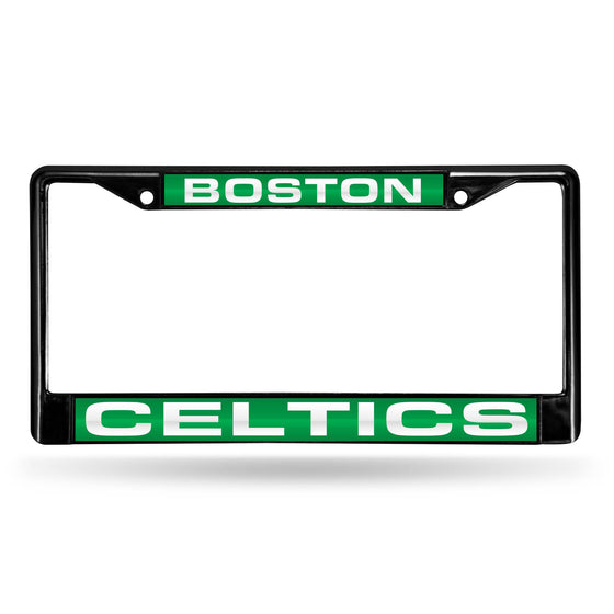 BOSTON CELTICS BLACK LASER CHROME FRAME (Rico) - 757 Sports Collectibles