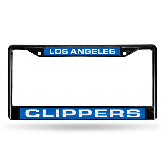 LOS ANGELES CLIPPERS BLACK LASER CHROME FRAME (Rico) - 757 Sports Collectibles