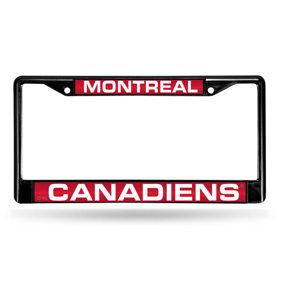 MONTREAL CANADIENS BLACK LASER CHROME FRAME (Rico) - 757 Sports Collectibles