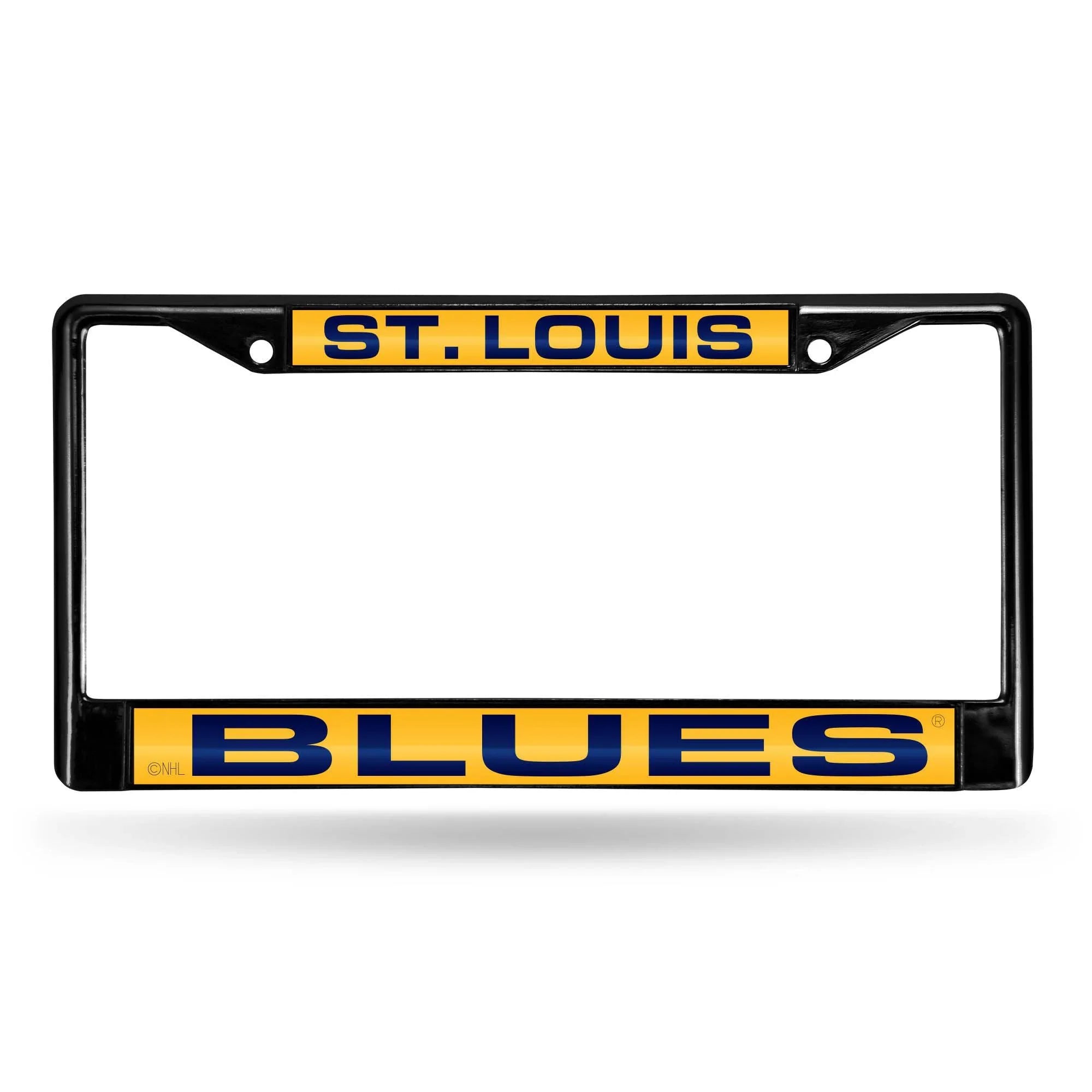 ST LOUIS BLUES BLACK LASER CHROME FRAME (Rico) - 757 Sports Collectibles
