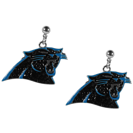 Carolina Panthers Crystal Stud Earrings (SSKG) - 757 Sports Collectibles