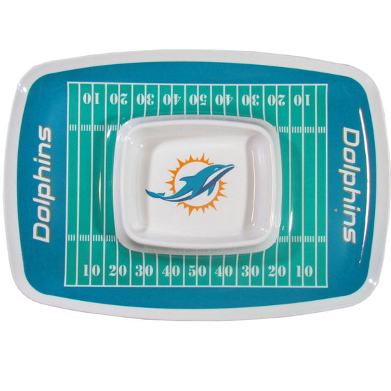 Miami Dolphins Chip and Dip Tray (SSKG) - 757 Sports Collectibles