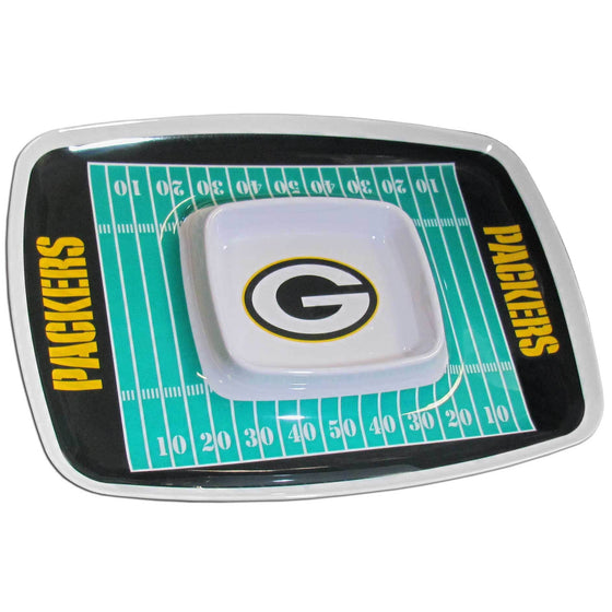 Green Bay Packers Chip and Dip Tray (SSKG) - 757 Sports Collectibles