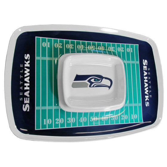 Seattle Seahawks Chip and Dip Tray (SSKG) - 757 Sports Collectibles