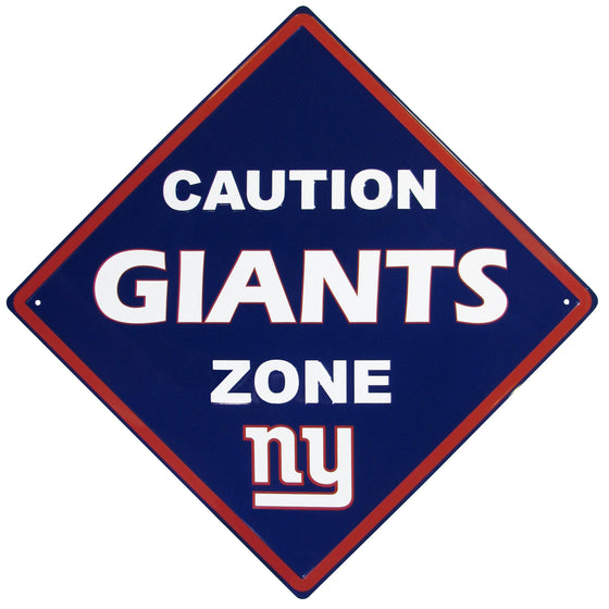 New York Giants Caution Wall Sign Plaque (SSKG) - 757 Sports Collectibles