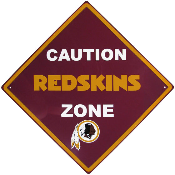 Washington Redskins Caution Wall Sign Plaque (SSKG) - 757 Sports Collectibles