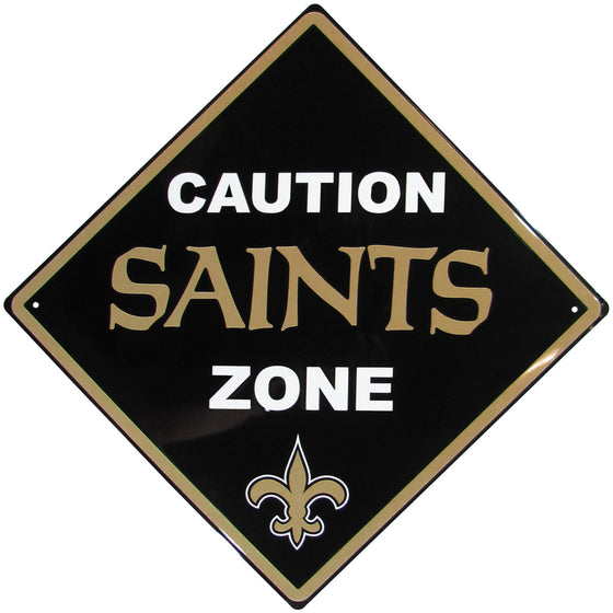New Orleans Saints Caution Wall Sign Plaque (SSKG) - 757 Sports Collectibles