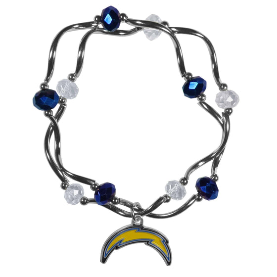 Los Angeles Chargers Crystal Bead Bracelet (SSKG) - 757 Sports Collectibles