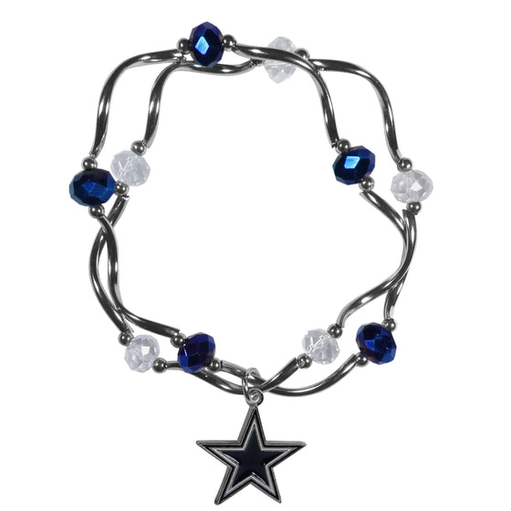 Dallas Cowboys Crystal Bead Bracelet (SSKG) - 757 Sports Collectibles