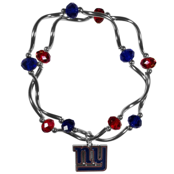 New York Giants Crystal Bead Bracelet (SSKG) - 757 Sports Collectibles
