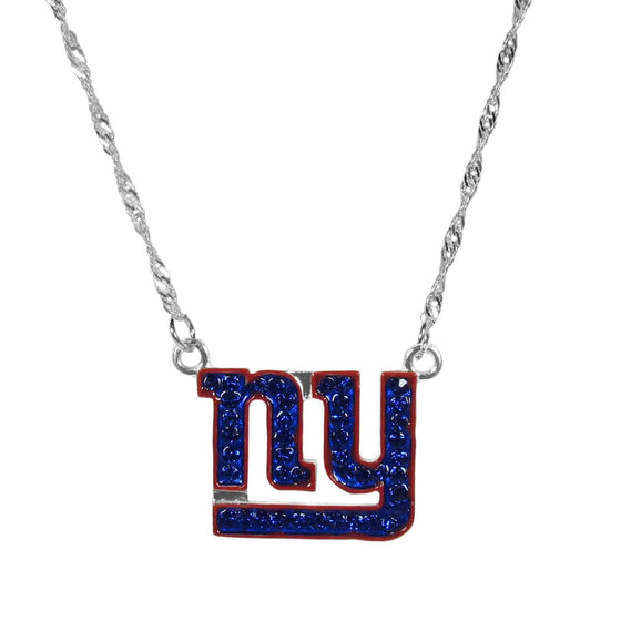 New York Giants Crystal Logo Necklace (SSKG) - 757 Sports Collectibles