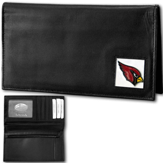 Arizona Cardinals Deluxe Leather Checkbook Cover (SSKG) - 757 Sports Collectibles