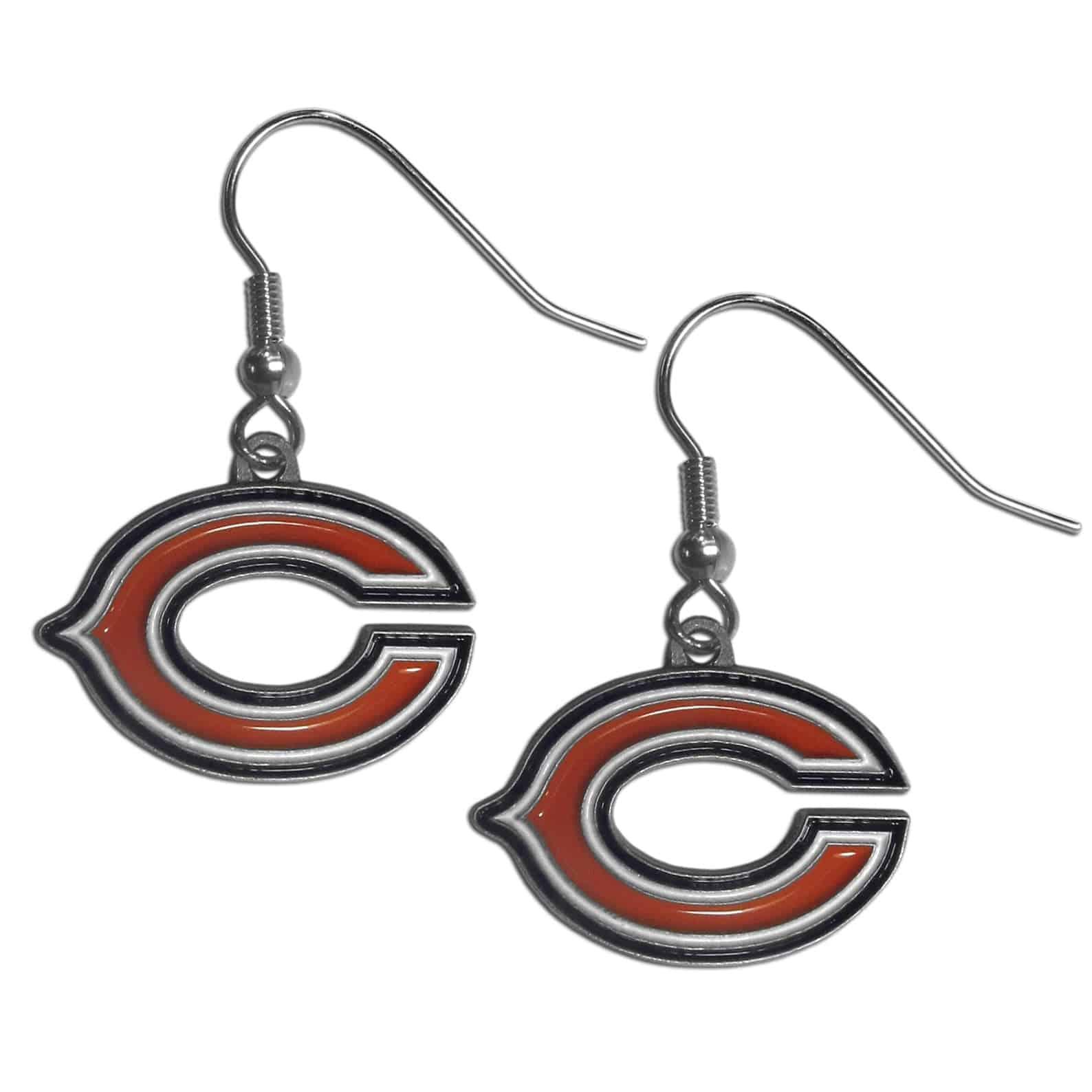 Chicago Bears Dangle Earrings (SSKG) - 757 Sports Collectibles