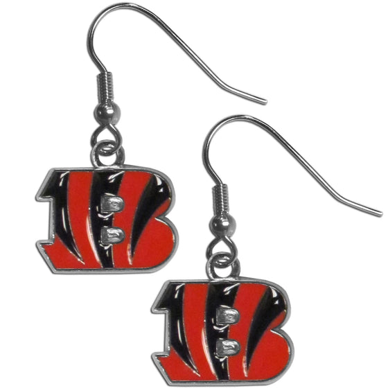Cincinnati Bengals Chrome Dangle Earrings (SSKG) - 757 Sports Collectibles