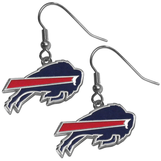 Buffalo Bills Chrome Dangle Earrings (SSKG) - 757 Sports Collectibles