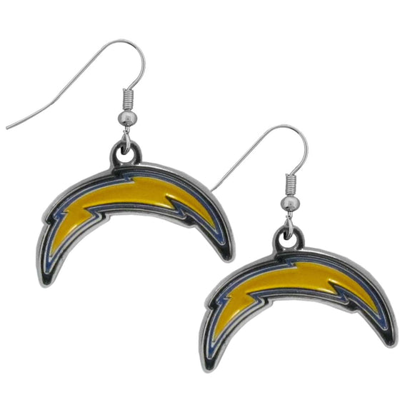 Los Angeles Chargers Chrome Dangle Earrings (SSKG) - 757 Sports Collectibles