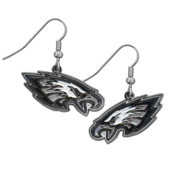 Philadelphia Eagles Chrome Dangle Earrings (SSKG) - 757 Sports Collectibles