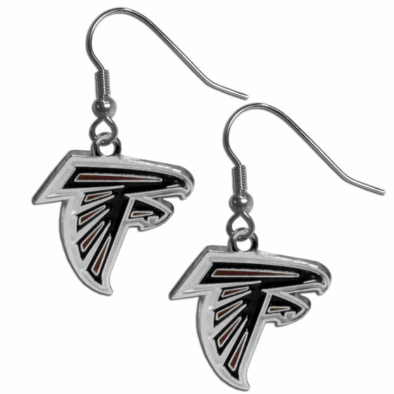 Atlanta Falcons Chrome Dangle Earrings (SSKG) - 757 Sports Collectibles