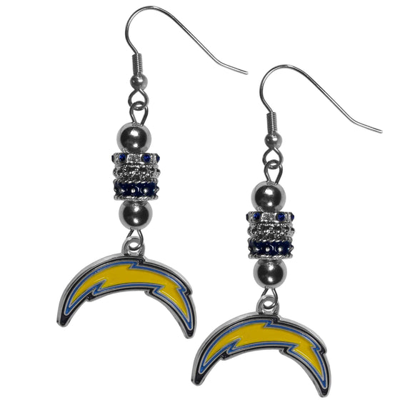 Los Angeles Chargers Euro Bead Earrings (SSKG) - 757 Sports Collectibles